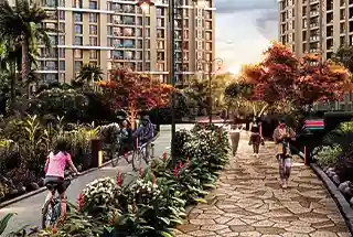 Cycling & Strolling Path at Dosti West County